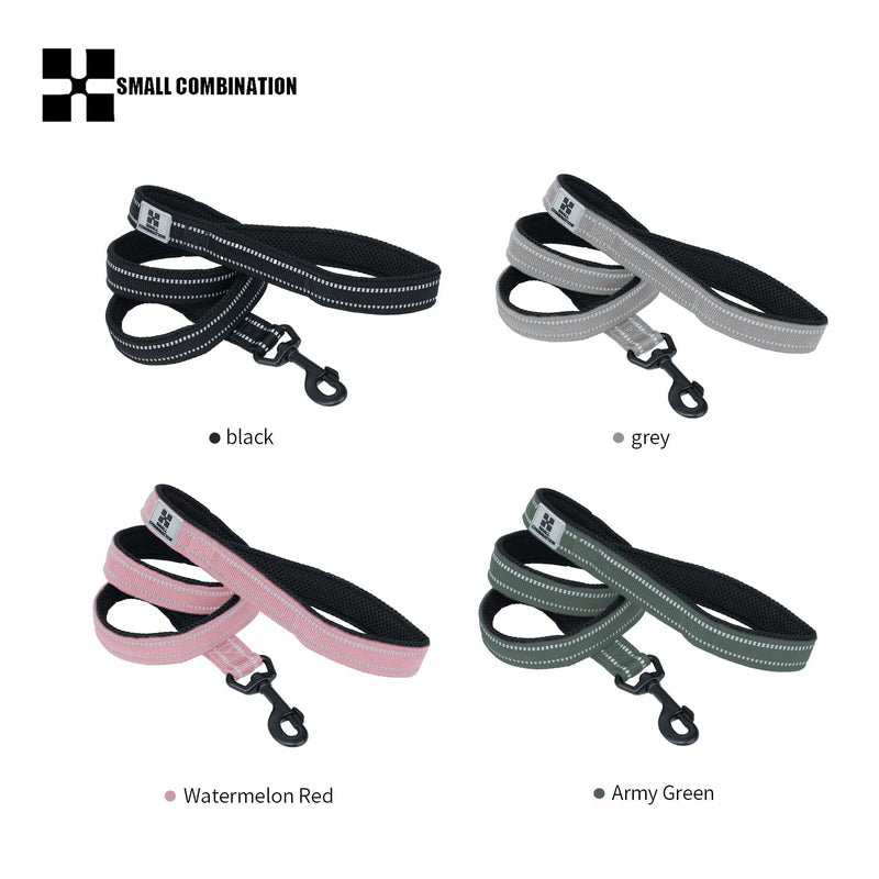 Reflective Dog Leash Short Dog Leash Dog Harness Leash Strong Dog Leash Leash for Big Dog Leash for Small Dogs Medium Dog Leash Light Dog Leash Braided Dog Leash S Black - PawsPlanet Australia