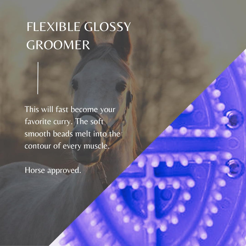 Epona Glossy Groomer Horse Grooming Tool (Lavender) Lavender - PawsPlanet Australia