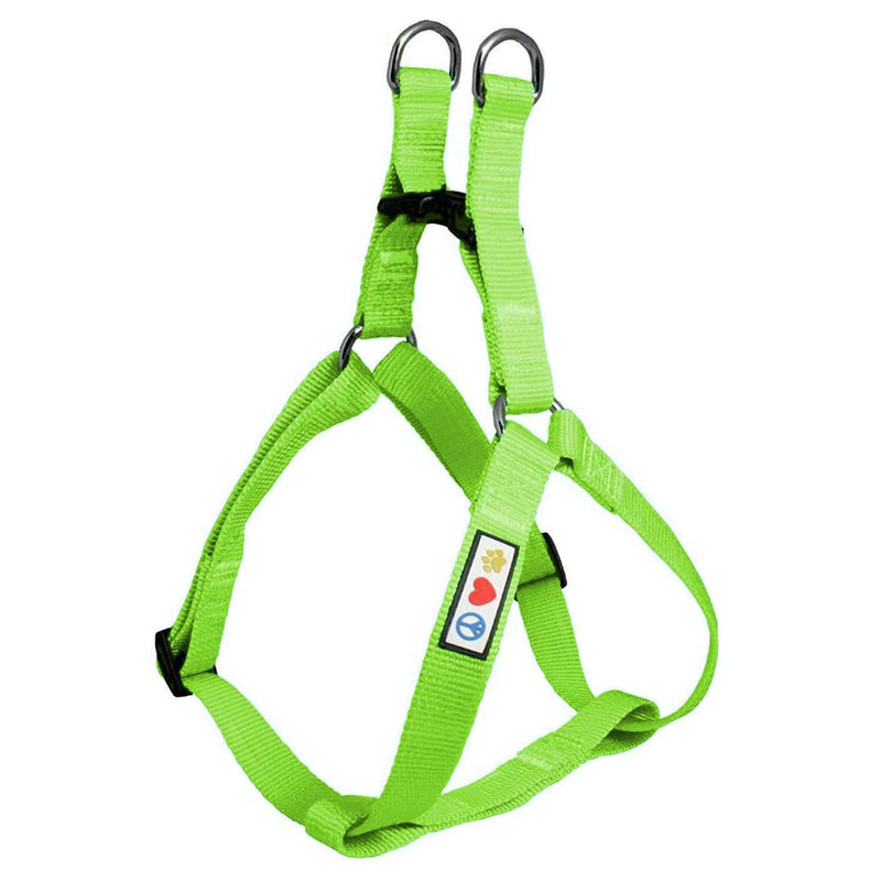 Pawtitas Value Bundle Set | Extra Small Step in Dog Harness + Extra Small Dog Collar + Extra Extra Small 6ft Dog Leash - Green Set - PawsPlanet Australia