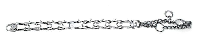 Herm Sprenger Prong Dog Training Collar with Quick Release Ultra-Plus Chrome Plated Steel Pet Pinch Collar for Dogs Anti Pull Training Collar 3mm x 21-22in Medium 21-22in x 3mm - PawsPlanet Australia