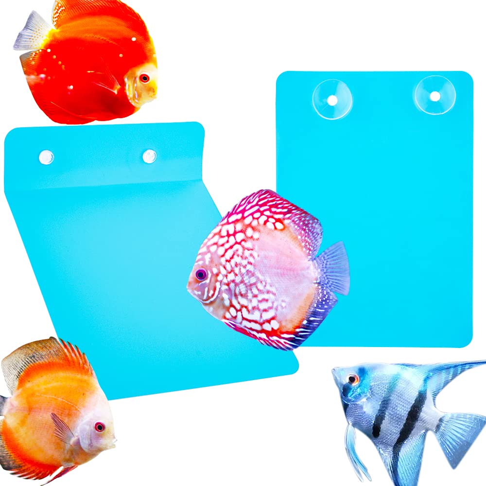 2 Pack Angelfish Discus Breeding Slate, Fish Breeding Spawning Slate Spawning Surface for Aquarium Fish Egg Laying