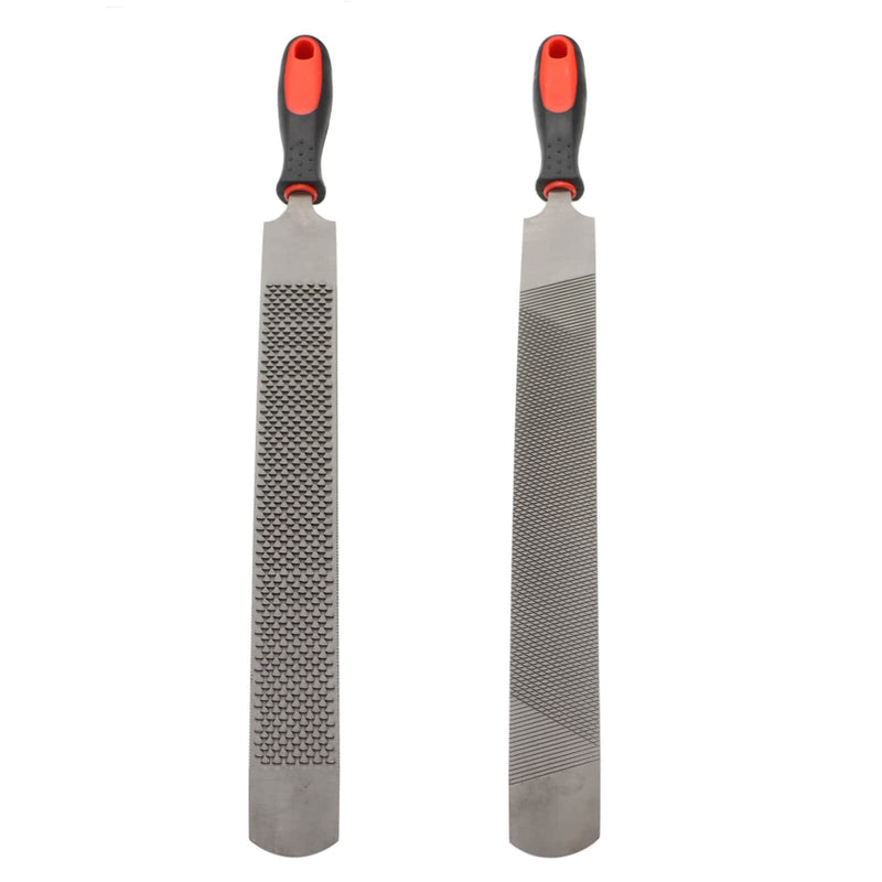18 Inch Hoof Rasp, Horseshoe File with Rubber Handle, Carbon Steel Farrier File Tool, Suitable for Horse/Goat/Cow/Donkey/Animal Hooves, Strong