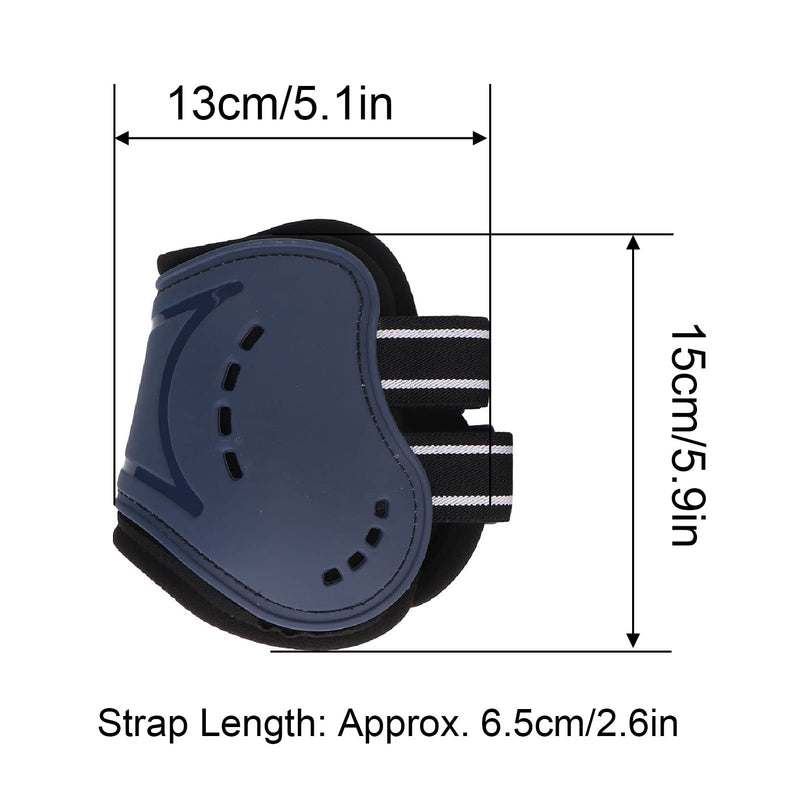 Classic Fetlock Boots, Fetlock Horse Boots, Fetlock Rear Boots, Horse Hind Leg Boots Breathable Adjustable Impact Absorbing Prevent Slip Horse Fetlock Boots for Jumping Medium