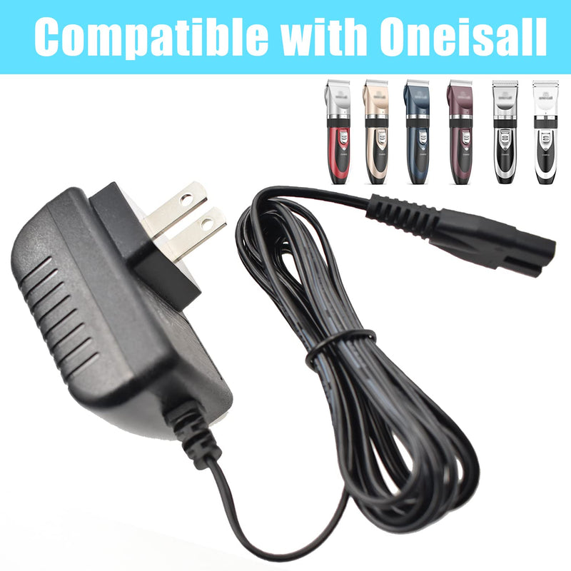 Charger Fits oneisall Low Noise Dog Clippers, Replacement Charger cord Compatible with SUPRENT Hair Clippers For-Oneisal.. - PawsPlanet Australia