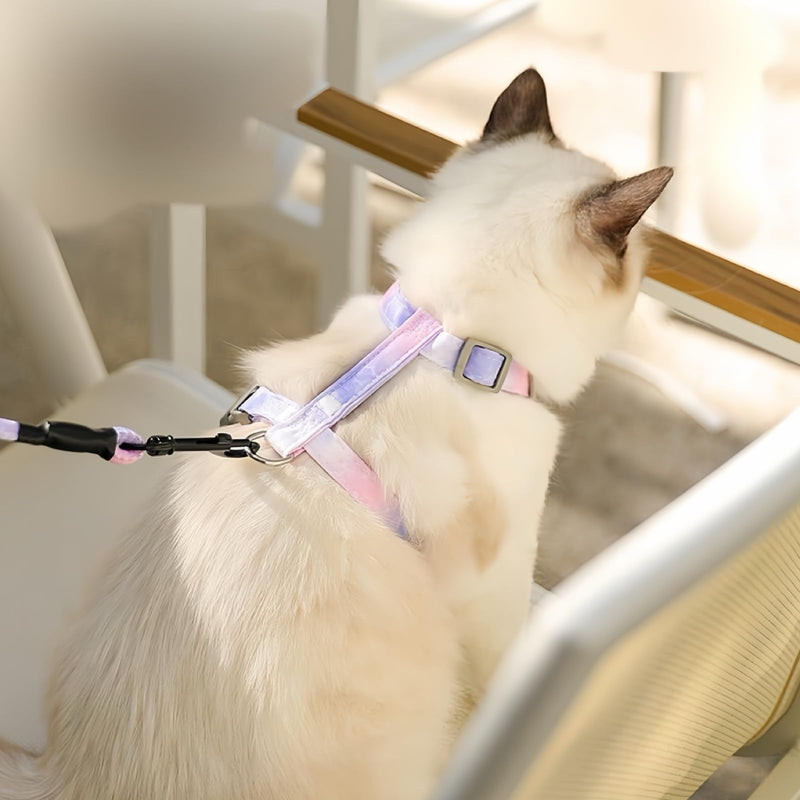 No Pull Dog Harness and Leash with AirTag Holder for Small/Teacup Cats & Dogs, Anti-Escape Design, Cooling & Light Weight Vest, Perfect for Summer, Arnés para Perro (Purple, XXS) Purple XXS (under 5 lbs) - PawsPlanet Australia