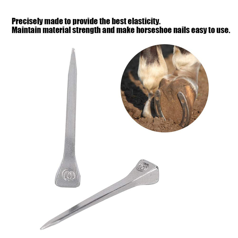 HEEPDD 250Pcs Horseshoe Nails, 4.5cm E3 Horse Hoof Nails for Horse Racing Training Riding Equestrian - PawsPlanet Australia
