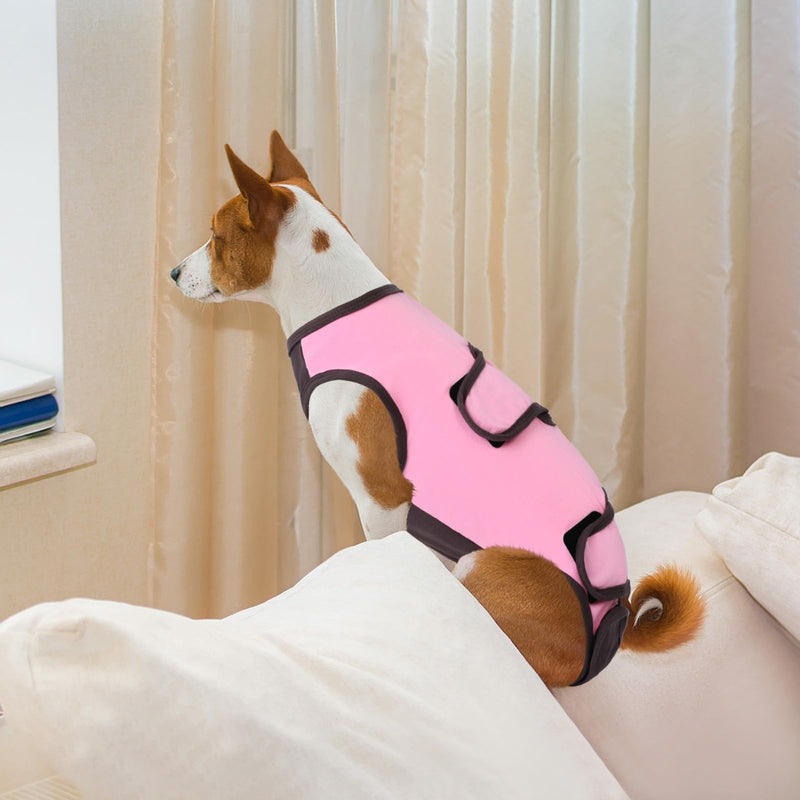 ASENKU Dog Recovery Suit for Female Male Dog, Post Surgery Dog Onesie,Medical Pet Shirt,Dog Operation Recovery Suit Spay for Small,Medium and Large Dogs, Comfortable Cone Alternative L Pink