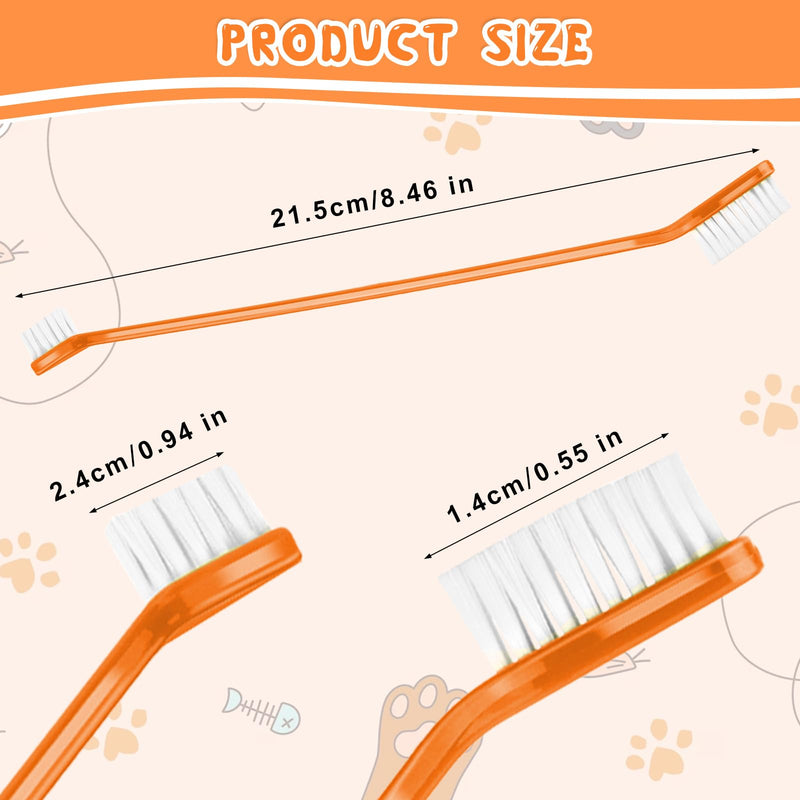 12Pcs Toothbrush for Dogs Small Breed,Dual Headed Pet Toothbrush,Dental Hygiene Soft Toothbrush to Clean Pet Teeth,Dog Tooth Brush for Small to Large Dogs, Cats, and Most Pets, 12 Color - PawsPlanet Australia
