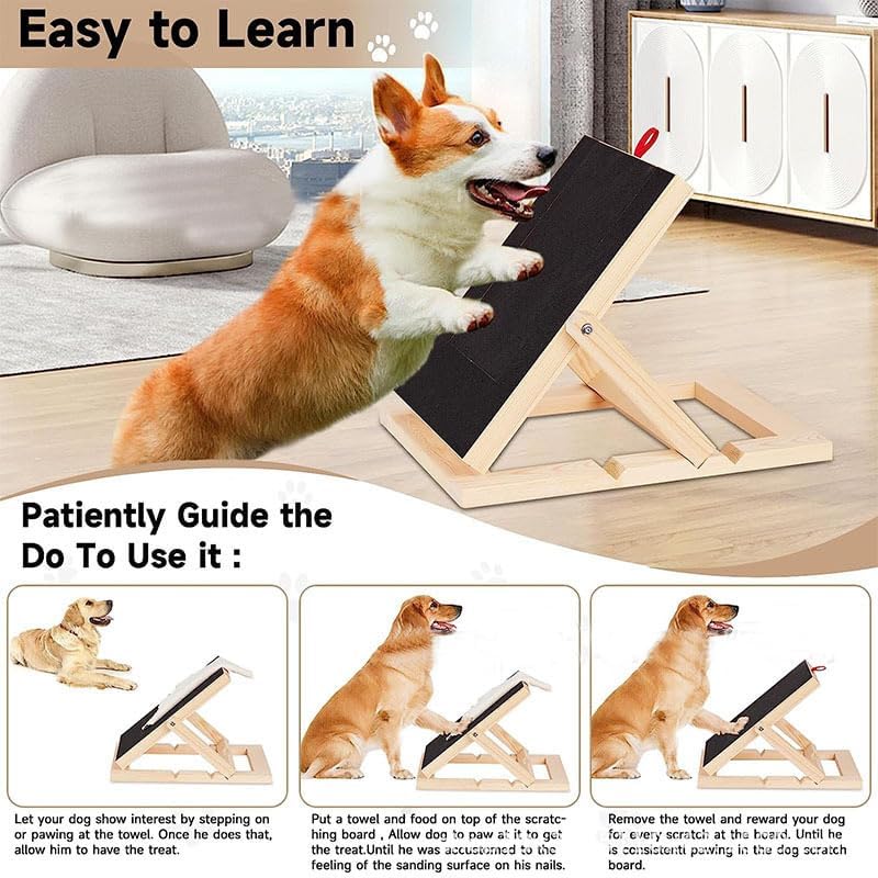 Dog scratching pad, pet nail paw scratch pad, for nail filing, sandpaper scratching pad, nail clippers for toy dogs, dogs scratching board for nails, scratching pad for fun nail care - PawsPlanet Australia
