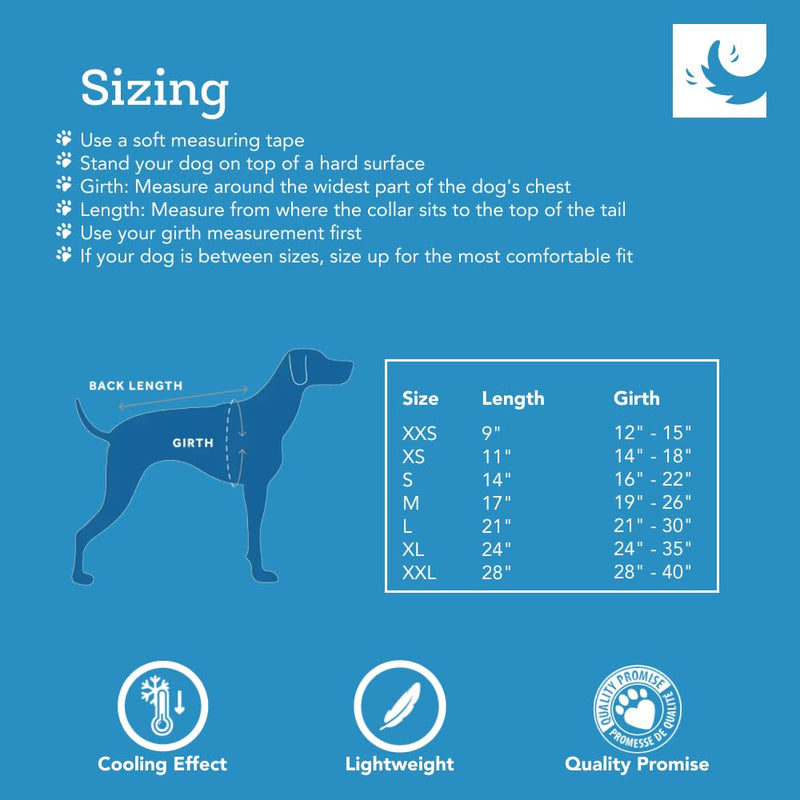 RC Pet Products Zephyr Cooling Vest, Extra Extra Small, Aqua (Medium, Aqua) Medium - PawsPlanet Australia