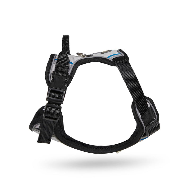 Petface Outdoor Paws Adventure Dog Harness, Silver/Grey, Medium (Pack of 1) Grey