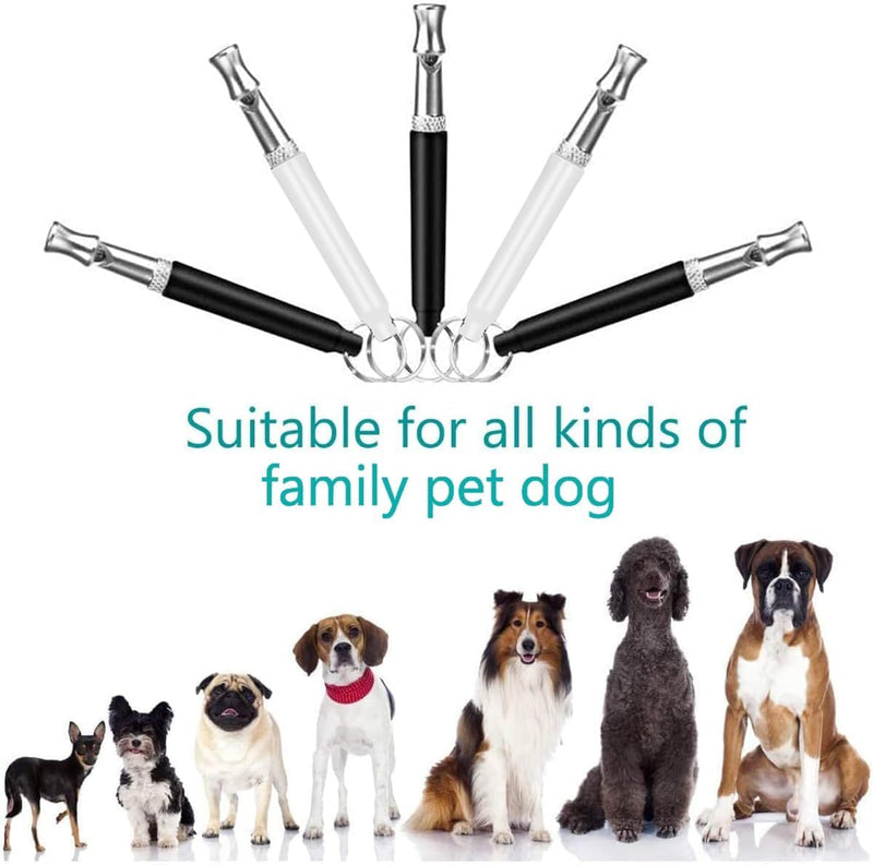 Dog Whistle, Adjustable Dog Training Whistle with Lanyard, Ultrasonic Silent Training Device, to Stop Barking Neighbors Dog - PawsPlanet Australia