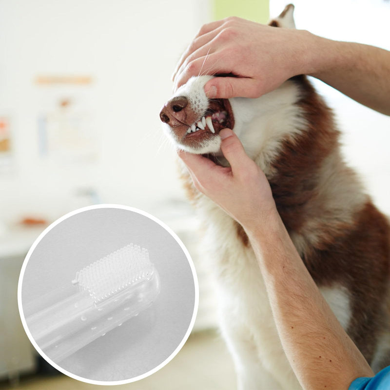 12 soft silicone pet toothbrushes, dog toothbrush, cat toothbrush, pet cleaning product