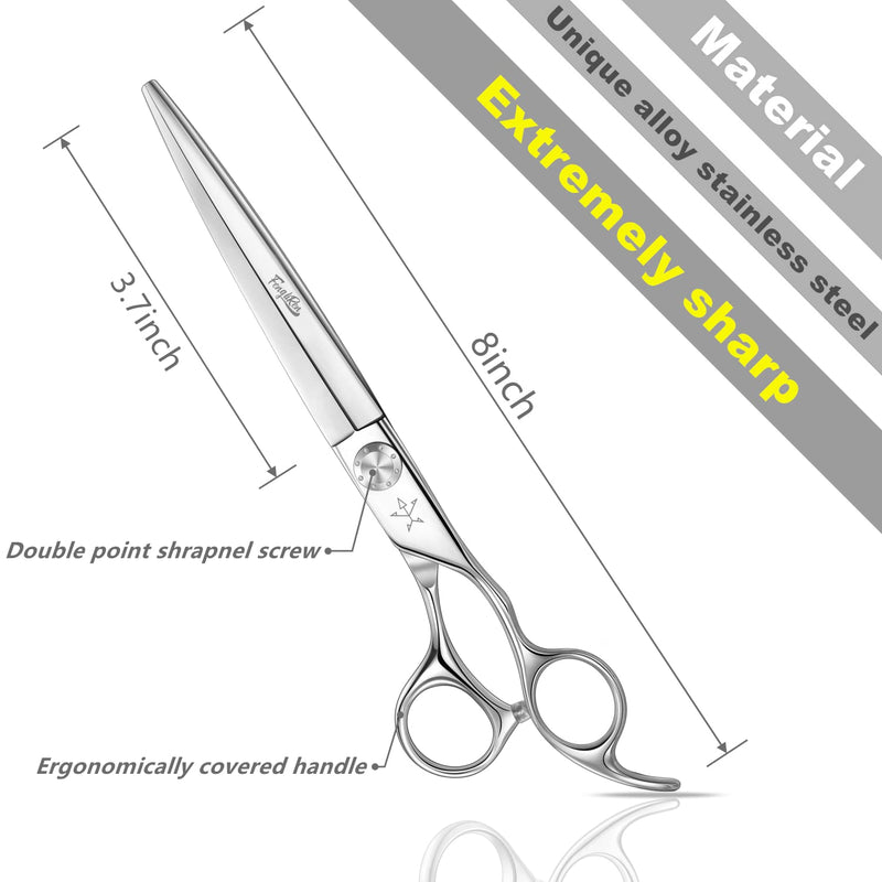 High-end Professional Dog Grooming Scissors/Pet Thinning Shears 7.5 Inches Extremely Very Sharp Made Of Advanced Stainless Steel Alloy By Hand For Dog Cat And Horse Breeder - PawsPlanet Australia