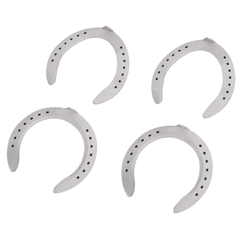 Aluminum Alloy Horseshoes 4pcs Horse Riding Tool Kit for Indoor Outdoor Use Sturdy Long Lasting Non Slip and Wear Resistant Design for Horse Hoof Protection (6) 6