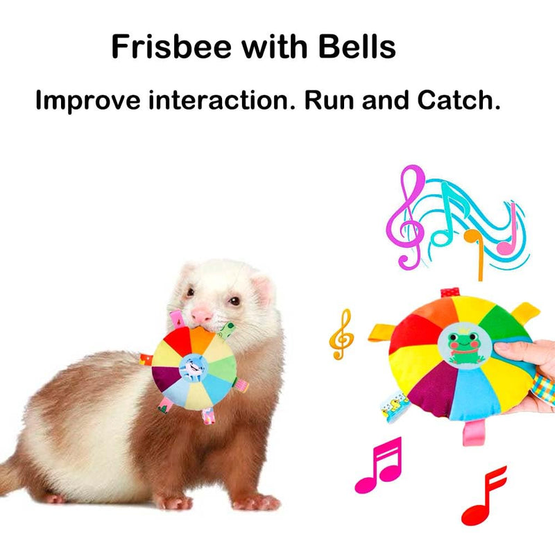6 Pack Ferret Chew Toys Ferret Bell Balls Squeaker Toys Squeak Toy Teething Pet Toy Durable Knotted Tug of war Toy Cotton Chew Toys Exercise Scratch Toy Interactive Cat Dog Rope Toy Set Small Animals - PawsPlanet Australia