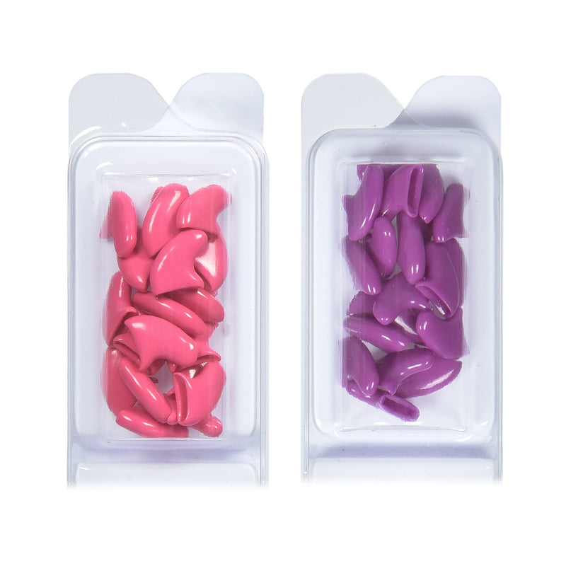 Kitty Caps Nail Caps for Cats Hot Purple & Hot Pink, Medium, 40 Count - 3 Pack Safe, Stylish & Humane Alternative to Declawing Covers Cat Claws, Stops Snags and Scratches FF9321PCS3 Medium (9-13 lbs) - PawsPlanet Australia