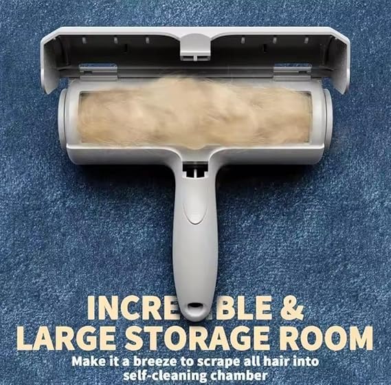 Pet Hair Remover Roller for Dog Hair and Cat Hair – Self-Cleaning Lint Roller for Furniture, Couch, Carpet, Clothing, Bedding and Car Seats – Reusable, Durable, Portable Fur Removal Tool - PawsPlanet Australia