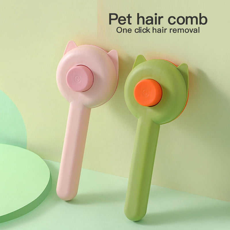 Premium Universal Pet Grooming Brush with Stainless Steel Pins Ideal for All Breeds Long Short Haired Cat and Dog,Ergonomic All-in-One Reduces Tanglesand PromotesHealthy Coat with Gentle (Pink) Pink - PawsPlanet Australia