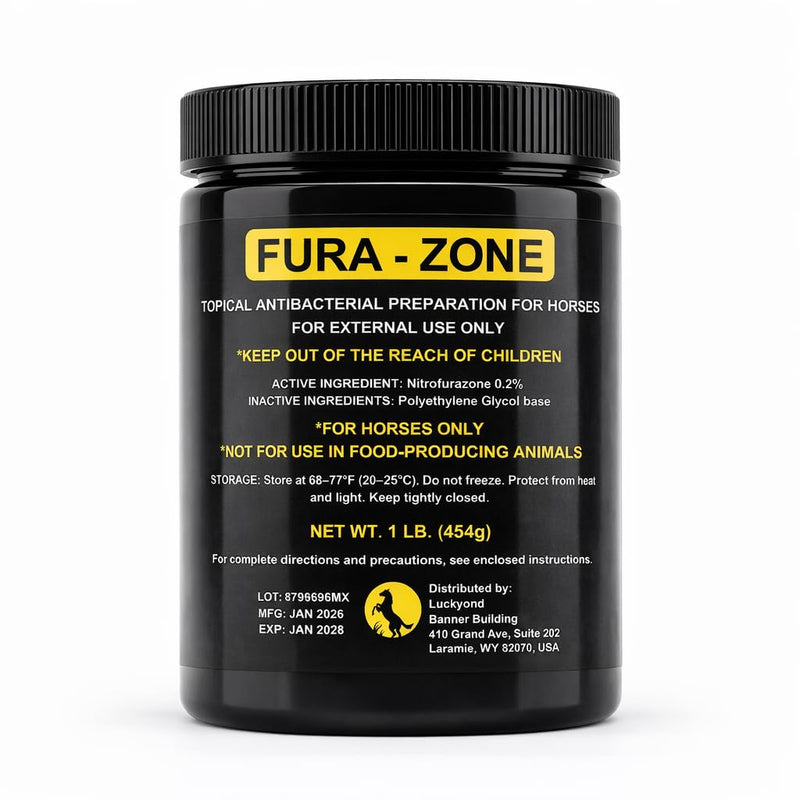 Equine Topical Care Ointment for Horses, Nitrofurazone, 1 lb