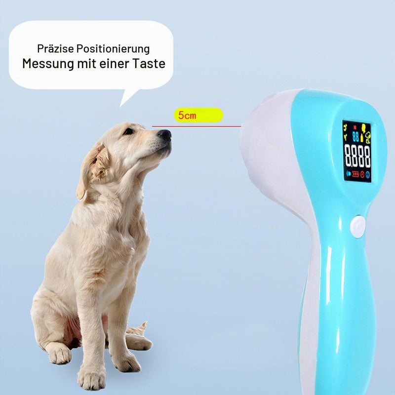 Infrared Thermometer, Fast Non-Contact Pet Thermometer, Multifunctional for Cats, Dogs, Cows, 2 in 1 Mode with Memory, Suitable for HSA