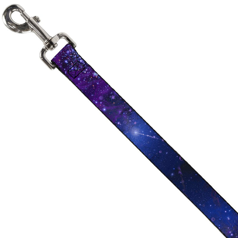 Buckle-Down Pet Leash - Galaxy Blues/Purples - 6 Feet Long - 1" Wide