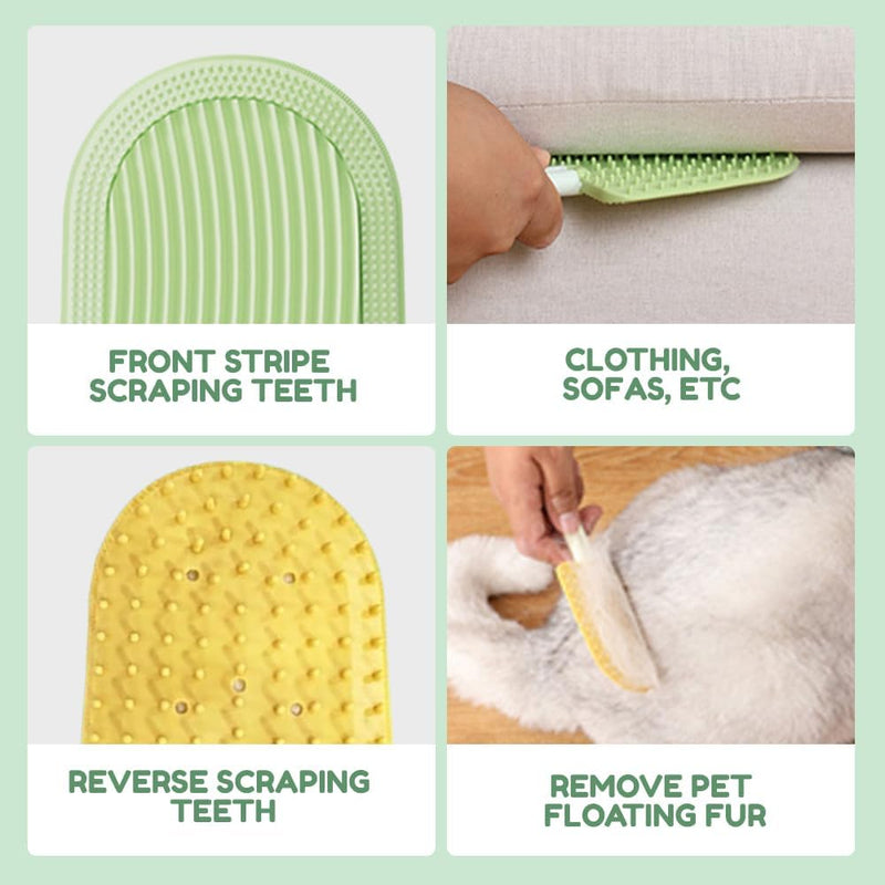 Celerypets Cat Grooming Tool - Tongue Comb & Brush (2Pcs) for Easily Removing Fur & Reducing Hairballs - PawsPlanet Australia