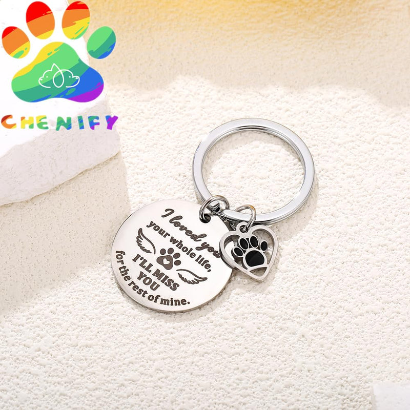 Pet Memorial Present Keychains Dog And Cat Remembrance Bereavement Present Keychain, Loss Of Dog Sympathy Present For Pet Lover Owner - PawsPlanet Australia