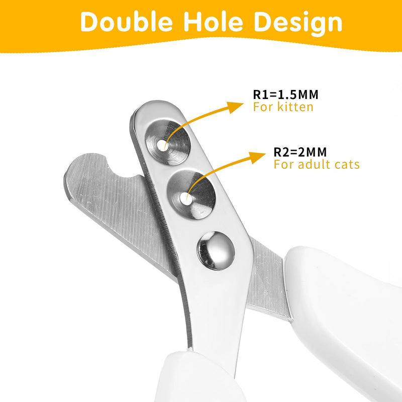 Cat Nail Clippers with Circular Cut Hole, Dogs Pets Nail Clippers & Trimmers Puppy Nails Clipper Cat Claw Trimmer with Safety Guard -Avoid Over Cutting Pet Nails Clipper for Novice Pet Families - PawsPlanet Australia