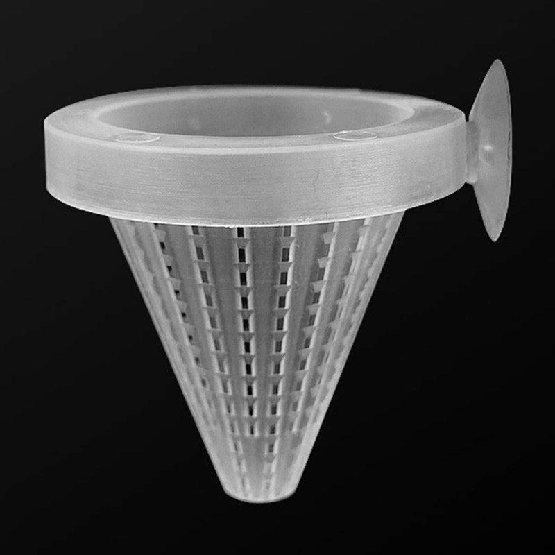 DGZZI Aquarium Cone Feeder 4PCS White Fish Tank Red Worm Feeding Cone Cups with Suckers - PawsPlanet Australia