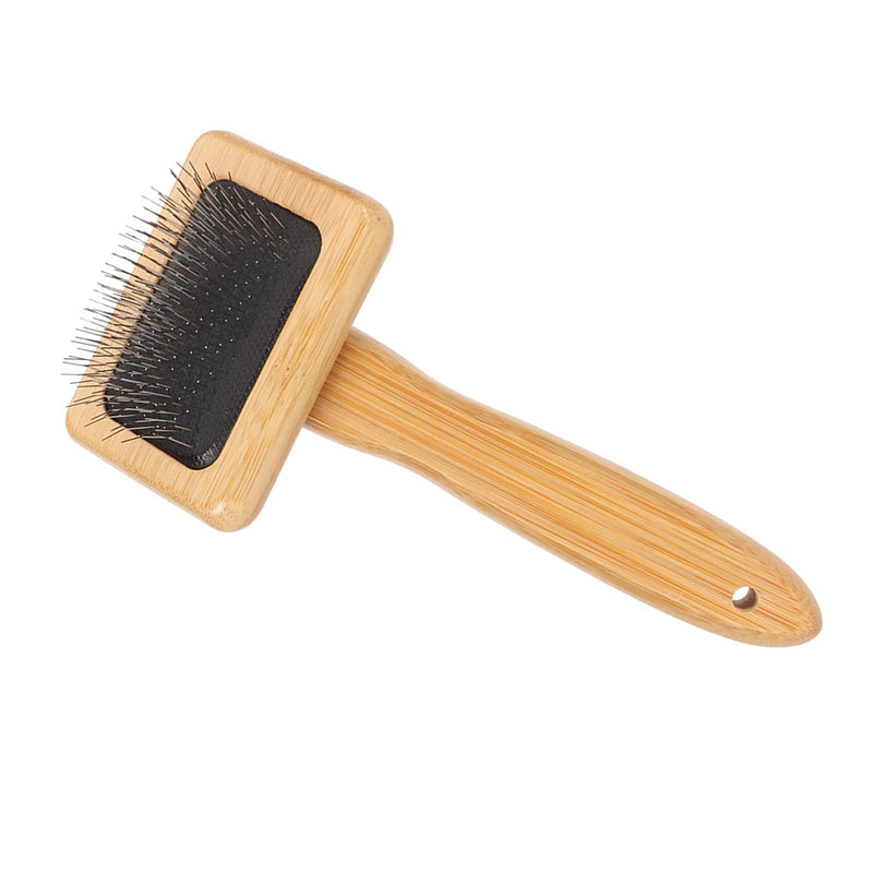 FOSA Macrame Slicker Comb, Wool Brush, Pins Bamboo Slicker Carding Rug Comb, Bamboo Cleaning Slicker Brush for Pet Tapestry, Macrame Brush Fur Brushes Wool Carding Brushes (S) Small - PawsPlanet Australia