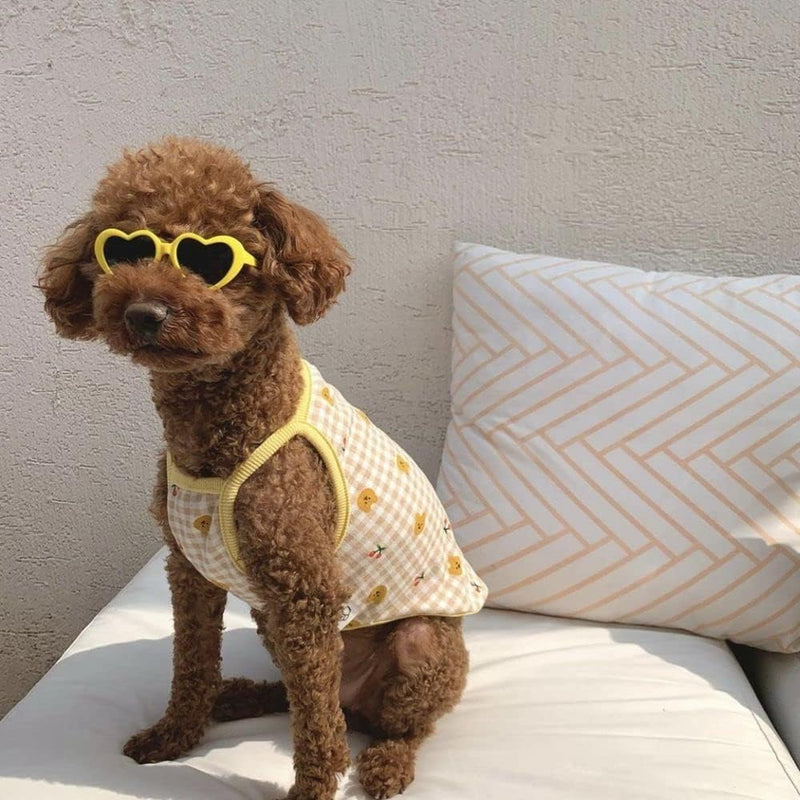 Pink Pet Heart Sunglasses Photos Props Cute Pet Dog Sunglasses Cat Glasses Sun Flower Glasses Pets Party Decor for Small Dogs Cat Accessories Cute Pet Dog Sunglasses purple - PawsPlanet Australia
