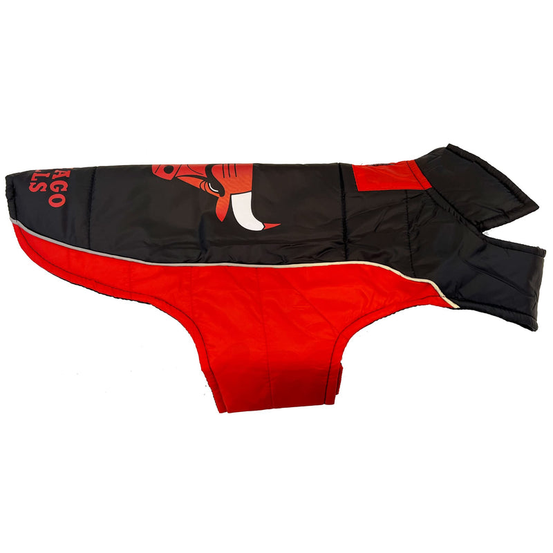 NBA Chicago Bulls Puffer Vest for Dogs & Cats, Size Small. Warm, Cozy, and Waterproof Dog Coat, for Small and Large Dogs/Cats. Best NBA Licensed PET Warming Sports Jacket - PawsPlanet Australia