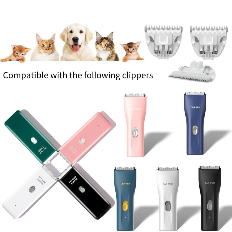 6 Pack Ceramic Blades Replacement for Dog Grooming Clippers, Detachable Pet Clipper Blades for Dogs,Cats Hair Trimming 6pcs Blades - PawsPlanet Australia