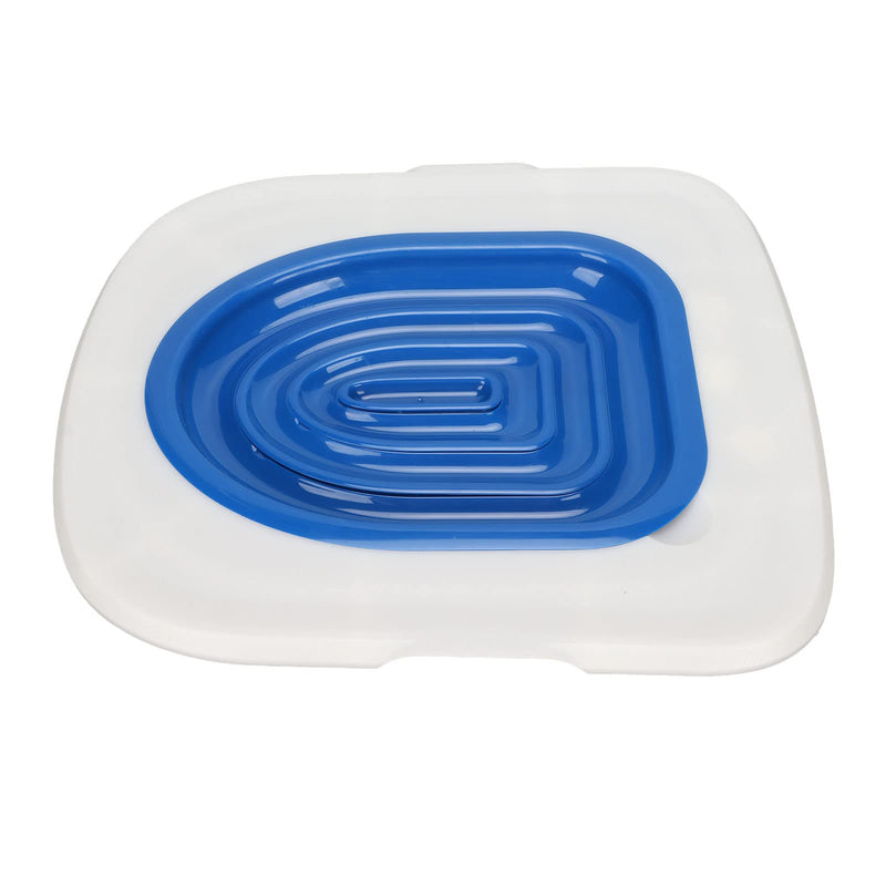 Cat Toilet Training System, Reusable Cat Potty Toilet Training Kit, Sturdy Cat Toilet Training Kit, Cat Toilet Trainer Urinal Seat for Teaching Cat to Use Toilet (White Tray, 1 Blue Inner Support) White Tray , 1 Blue Inner Support - PawsPlanet Australia