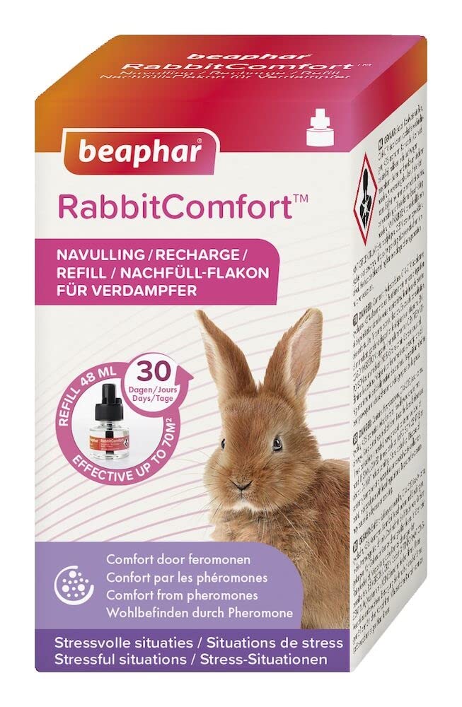 Beaphar | RabbitComfort Calming Diffuser Refill | Reduces Anxiety & Stress in Rabbits | Helps Ease Fear of Fireworks | Covers 70m² Area | Lasts Up To 30 Days - PawsPlanet Australia