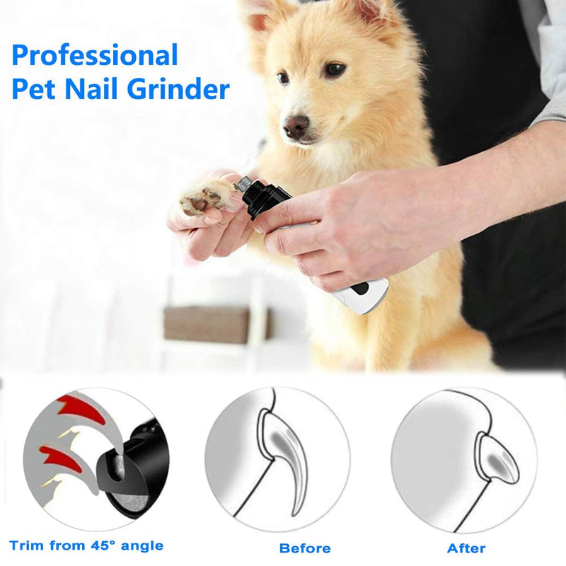 Silent Groom Pro,Silent Groom Pro Nail Grinder,2025 New Mute USB Rechargeable Pet Nail Trimmer,Pet Claw Beauty Trimming Tool, Equipped With 2-Speed, 3-Port, and Long Battery,Safe Claw Trimming at Home - PawsPlanet Australia