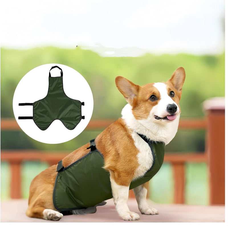 Dog Belly Protector, CAASFOOY Dog Bib, Warm Pet Belly Vest, Dog Cooling Vest, Dog Belly Band, Clothes for (L)