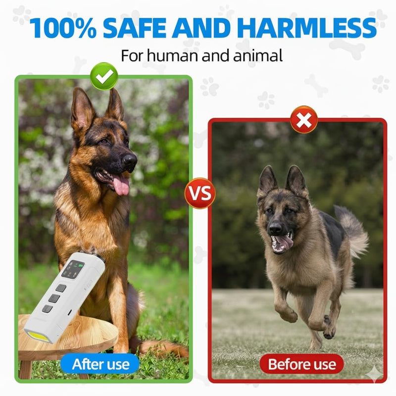 Dog Bark Deterrent Device, 32FT Range, Anti Barking Device for Dogs, Dog Barking Control Device, Rechargeable Dog Silencer, No Barking Device for Dogs, Dog Barking Stopper