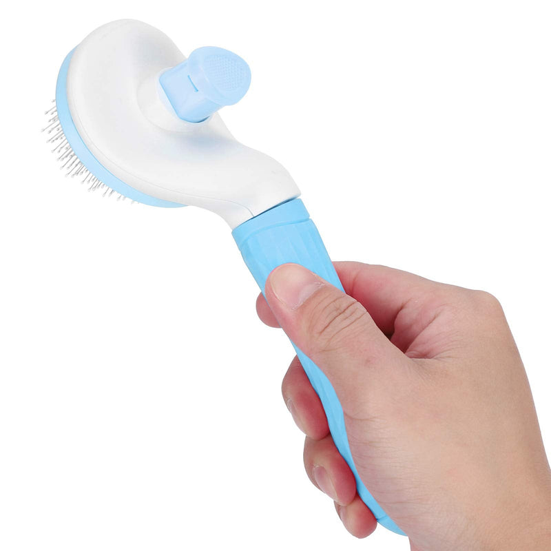 EVTSCAN Pet Slicker Brush Dogs Detangling Hair Remover Cat Cleaning Grooming Massage Needle Comb(Blue) blue - PawsPlanet Australia
