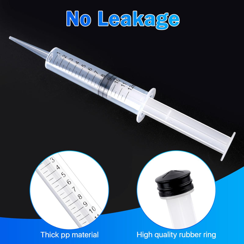 100 Pcs Dental Syringe with Curved Tip and Straight Tip ,12ml Disposable Irrigation Syringe with Measure Scale for Liquid, Oral Dental Care, Tonsil Stones Removing, Feed Small Pet,Lab - PawsPlanet Australia