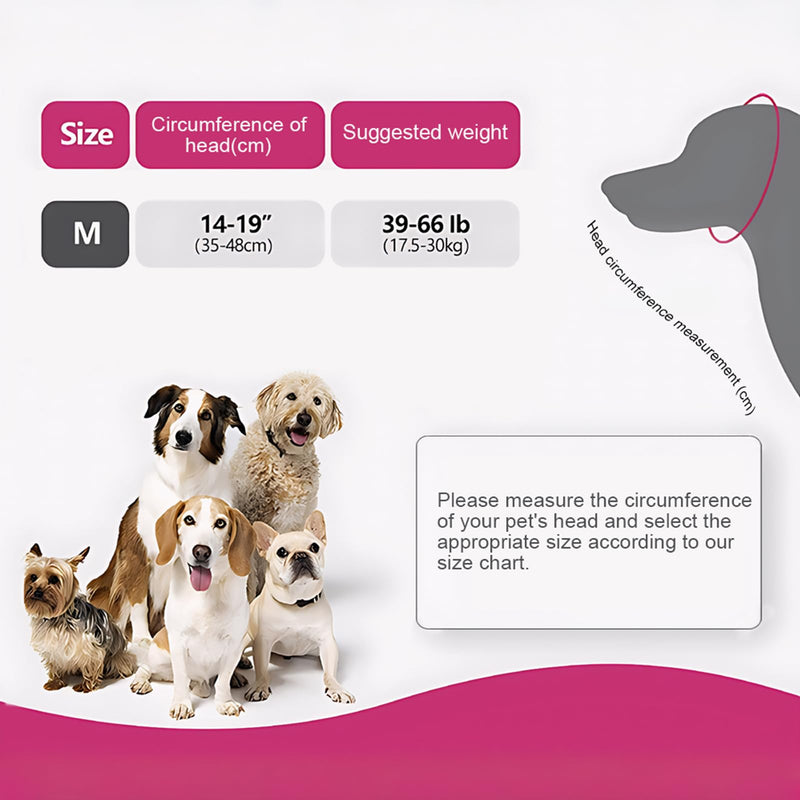Comfortable Dog Ear Muffs & Snood Protectors, QIANSSE Adjustable Dog Ear Defenders for Bathing Grooming Noise Protection from Thunder Fireworks Includes Dog Ear Wipes (Gray, M)
