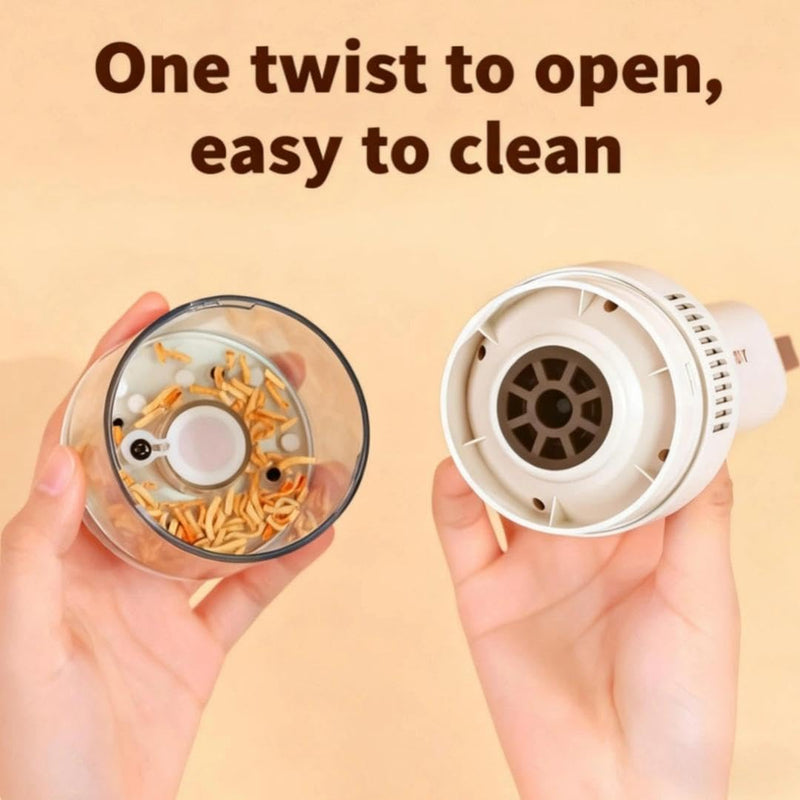 Bird Food Electric Separator,Bird Cage Cleaner,Pet Hair Collector, Mini USB Vacuum Cleaner for Bird Cage Debris Separation, Eraser Shavings, Dust, Feathers, Pet Hair, Car & Computer Keyboard Cleaning White