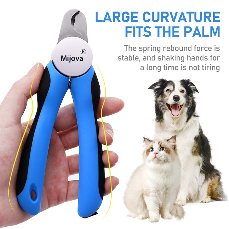 Pet Nail Clippers, Heavy Duty Nail Clipper for Large Dogs, Professional Nail Trimmer for Dogs/Cats, Pet-Nail Trimmer with Safety Guard to Avoid Over-Cutting Nails Free Nail File