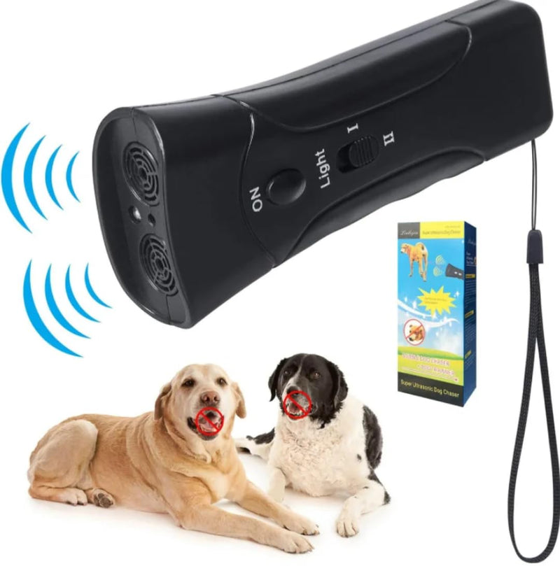 Ultrasonic Dog Bark Deterrent & Training Device – Stops Barking, Jumping & Aggressive Behavior – Safe & Humane Pet Training Tool