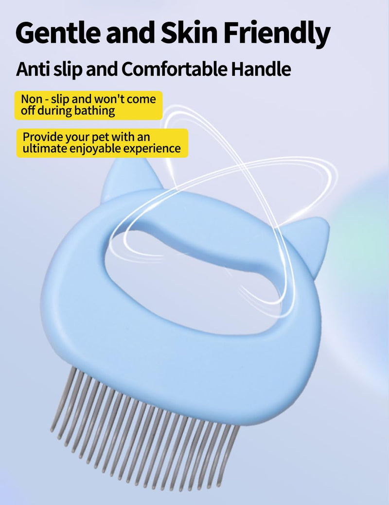 luvilly2 Pack Blue Cat Comb,Dematting Tool for Cat Dog Puppy Rabbit/Animal Lovers - PawsPlanet Australia
