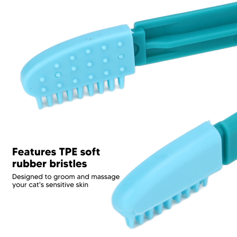 Tnfeeon Cat Eye Cleaning Brush, Gentle Tear Stain Removal, Soft TPE Rubber Head, Detachable Design for Easy Maintenance, 10.2 cm, Compact Size, Ideal for Cat Owners Who Are Concerned About Blue-Green