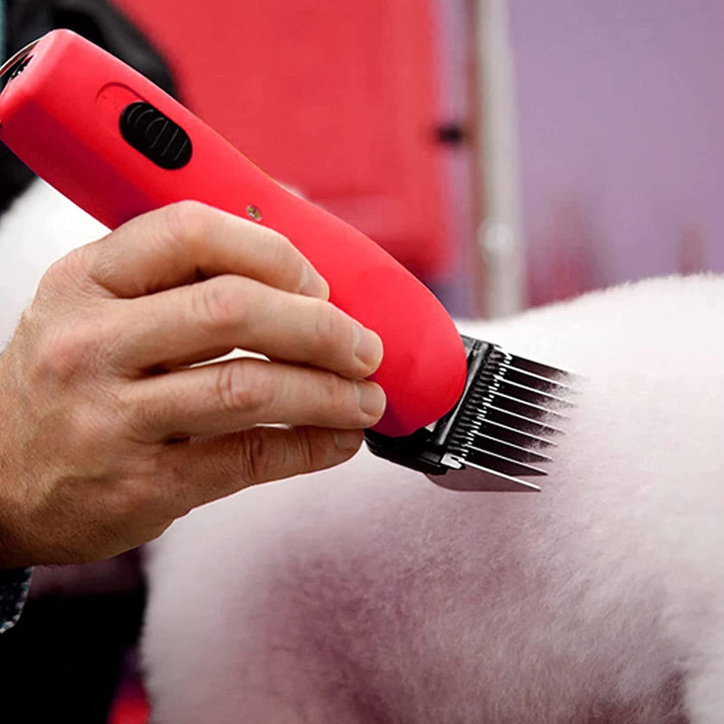 Animal Stainless Steel 5 Color Dog Guide Comb Set,Cutting Length 1/8"-5/8" for 10#/15#/30# A5 Detachable Blade,Compatible with Andis, Oster A5, Wahl KM Series Clipper Guards 5 PACK(3MM-16MM)