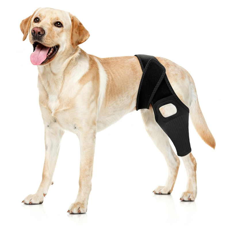Jorme Dog Knee Brace for Torn ACL Hind Leg, Breathable Neoprene Dog Leg Brace with Adjustable Velcro & Belly Band, Ideal for Arthritis, Luxating Patella & Post-Surgery Recovery (S) S