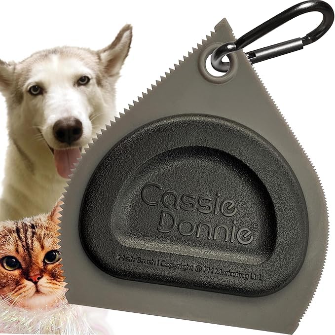 Pet Hair Remover for Car pet Couch Bedding Sofa, Car Interior Auto Detailing Supplies, Dog Cat Fur Reusable Brush for Furniture 2 PACK Grey Grey/Grey - PawsPlanet Australia